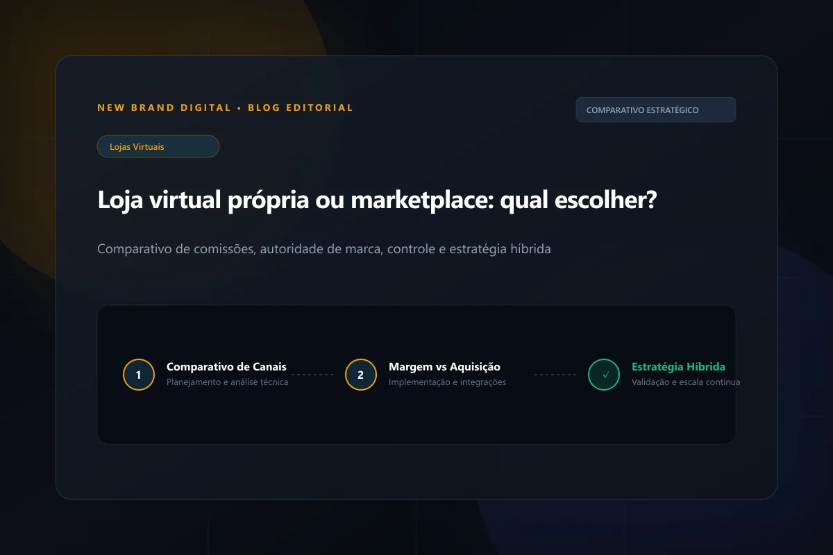 Loja virtual própria ou marketplace: qual escolher? - New Brand Digital