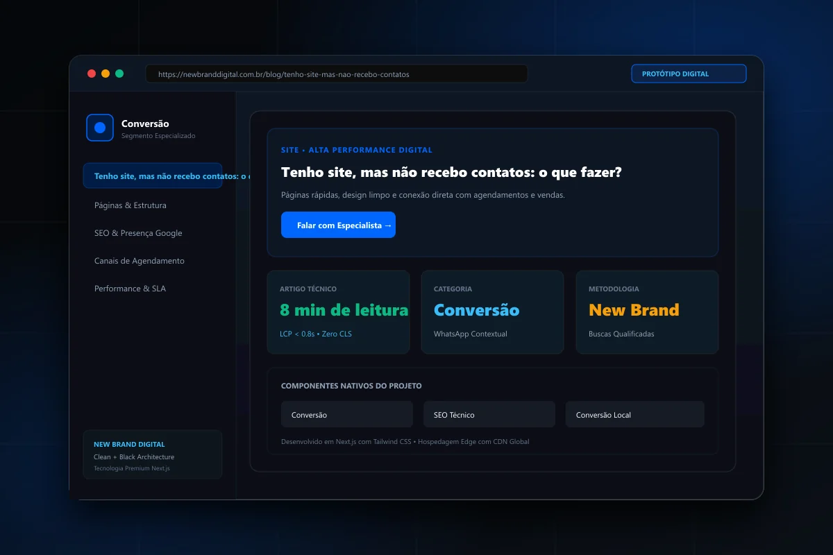 Tenho site, mas não recebo contatos: o que fazer? - New Brand Digital